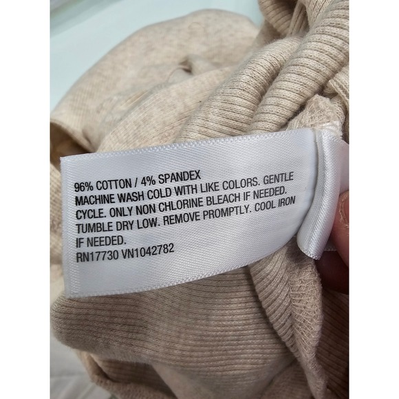 Universal Thread Womens Oatmeal Heather Rib Knit Button Front Midi Dress Size M - Picture 5 of 7